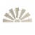Glitzhome Rustic Farmhouse Half Round Metal Windmill Wall Decor, Country Farm Home Decoration Perspective: front