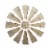 Glitzhome Rustic Farmhouse Round Metal Windmill Wall Decor, Country Farm Home Decoration Perspective: front