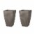 Glitzhome Faux Concrete Square Pot Planter Perspective: front