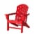 Glitzhome All-Weather Adirondack Chair - Red Perspective: front