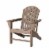 Glitzhome Adirondack Chair - Tan Perspective: front