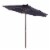 Glitzhome Aluminium Self Tilt Market Patio Umbrella - Navy Blue Perspective: front