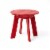 Glitzhome 20 Inch Diameter Outdoor Patio White HDPE Round Side Table, Coffee Table Perspective: front
