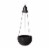 Glitzhome Plastic Hanging Planter - Black Perspective: front