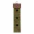 Glitzhome Window-Blinds Distressed Solid Wood Birdhouse - Green Perspective: front
