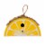 Glitzhome Hanging Wooden Lemon Decorative Garden Birdhouse - Yellow/White Perspective: front