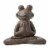 Glitzhome Frog with Yoga Pose Decorative Statue Perspective: front