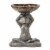 Glitzhome Yoga Frog with Birdbath Garden Statue Perspective: front