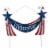 Glitzhome Patriotic Welcome Metal Yard Stake/Wall Sign Perspective: front