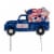 Glitzhome Americana Metal Truck Yard Stake/Wall Sign Perspective: front