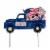 Glitzhome Americana Metal Truck Yard Stake/Wall Sign Perspective: front