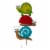 Glitzhome Metal Tortoise/ Ladybug/ Snail Yardstake or Wall Decor Perspective: front