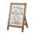 Glitzhome "Welcome to the Porch" Wood Framed Easel Porch Sign with Flowers Perspective: front