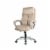 Glitzhome 47 Inch Height Beige Velvet Gaslift Adjustable Swivel Office Chair Perspective: front