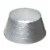 Glitzhome 26 Inch Diameter Sliver Hammer-harden Metal Tree Collar Perspective: front