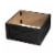 Glitzhome 22 Inch Length X 22 W Washed Black Wooden Tree Collar Perspective: front
