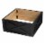 Glitzhome 26 Inch Length X 26 W Washed Black Wooden Tree Collar Perspective: front