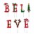 Glitzhome Believe Yard Stakes Perspective: front