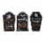 Glitzhome Set of Three 7 Inch Tall Halloween Wooden Tombstone Table Sign Perspective: front