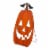 Glitzhome 36.25 Inch Tall Lighted Metal Cutout Pumpkin Porch Decor Perspective: front
