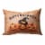 Glitzhome 18 Inch Length Faux Burlap Happy Halloween Pumpkin Pillow Perspective: front
