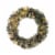 Glitzhome 30 Inch Pre-Lit Glittered Pine Cone Christmas Wreath with 50 Warm White Lights Perspective: front