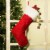 Glitzhome Two Pack 20 Inch Length Knitted Stocking with Faux Fur Cuff Perspective: front