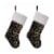 Glitzhome Two Pack 21 Inch Length Navy Blue Sequin Christmas Stocking Perspective: front
