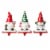 Glitzhome Gnomes Resin Stocking Holder - 3 Piece Perspective: front