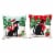 Glitzhome Two Pack 14 Inch Length Hooked Christmas Dog & Cat Pillow Perspective: front