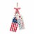 Glitzhome 19.5 H Wooden Patriotic/Americana Doorknob Hanging Decor Perspective: front
