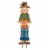 Glitzhome Fall Wooden Scarecrow Yard Stake Multi-functional Rustic Pallet Sign Perspective: front