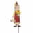 Glitzhome Fall Wooden Scarecrow Yard Stake Multi-functional Wooden Rustic Pallet Sign Perspective: front
