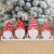 Glitzhome 30 Inch Length Christmas Gnomes Metal Tree Collar Perspective: front