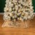 Glitzhome 40 Inch Length Natural Wooden Trapezoid Farm Fresh Christmas Tree Collar Perspective: front