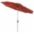 Glitzhome 8.8ft Wine Red Aluminium Self Tilt Market Patio Umbrella, Olefin Fabric Perspective: front