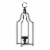 Glitzhome 22 Inch Tall Black Metal Lantern Frame Modern Farmhouse Decor Perspective: front