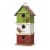 Glitzhome 13.75 H Multicolored Three-Tiered Distressed Solid Wood Birdhouse Perspective: front