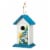 Glitzhome 11.75 H Distressed Solid Wood Daisy with Butterfly Birdhouses Perspective: front