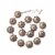 Glitzhome 8.5ft Faux Copper Rain Chain Umbrella Shaped with V-Shaped Gutter Clip Perspective: front