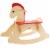 Hape Rock and Ride Kids Wooden Toy Rocking Horse with Handles for Toddler Riders Perspective: front