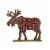 Glitzhome 24 Inch Length Wooden Reindeer Countdown Perspective: front