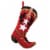 Glitzhome 19 Inch Length Hooked Stocking, Red Boot Perspective: front