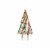 Glitzhome Glass Christmas Tree Table Decoration Perspective: front