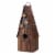 Glitzhome Wood and Metal Rustic Bird House Perspective: front