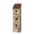 Glitzhome Distressed Solid Wood & Metal Birdhouse Perspective: front