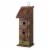 Glitzhome Hanging Two-Tiered Distressed Wooden Birdhouse Perspective: front