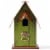 Glitzhome Rustic Garden Bird House Perspective: front