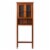 Glitzhome Drop Door Bathroom Spacesaver - Mahogany Brown Perspective: front