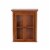 Glitzhome Wooden Wall Cabinet with Double Doors - Russet Perspective: front